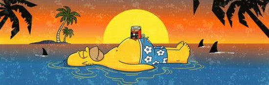 Homer Simpson Slim Poster Print - 34x22 Rolled Poster