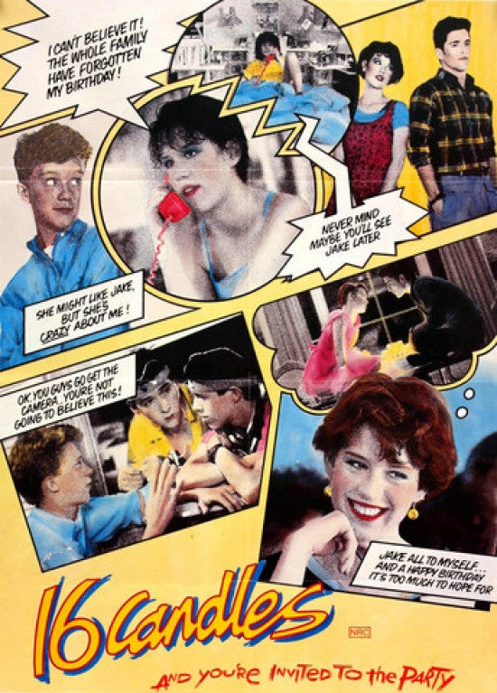 Sixteen Candles Collage Poster Print - Rolled Poster 22x34