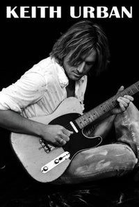 Keith Urban Guitar Rolled Poster Print - 24x36