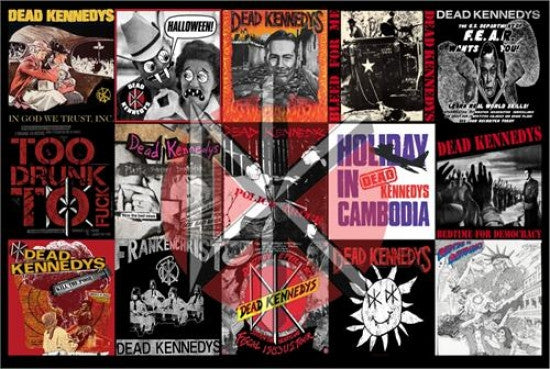 Dead Kennedys Album Montage Rolled Poster Print