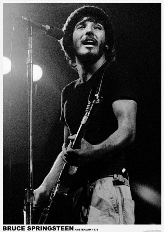 Bruce Springsteen Live in Amsterdam 1975 Poster Print