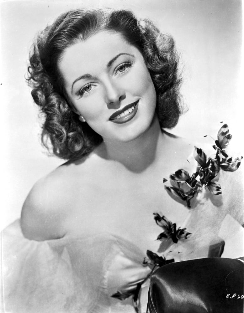Eleanor Parker Silk Top Photo Print showcasing vintage Hollywood elegance.