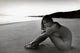 Margot Kidder Nude on Beach Photo Print, elegant beach scene.