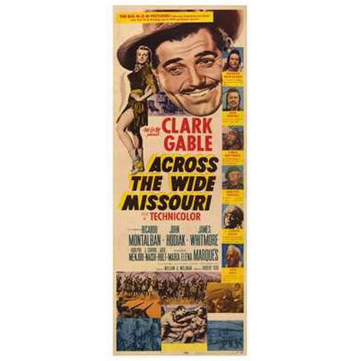Across the Wide Missouri Movie Poster 11x17 print