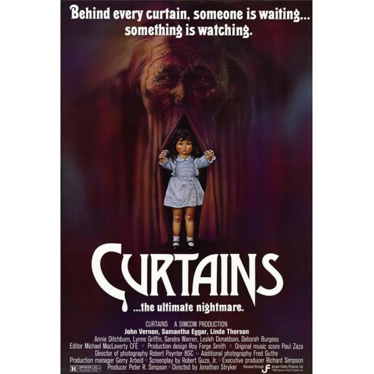 Curtains Movie Poster Print 27x40 - Vibrant cinematic artwork.