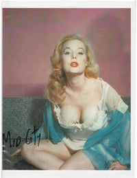 Betty Brosmer Blue and White Photo Print - 8x10, 16x20, 24x30