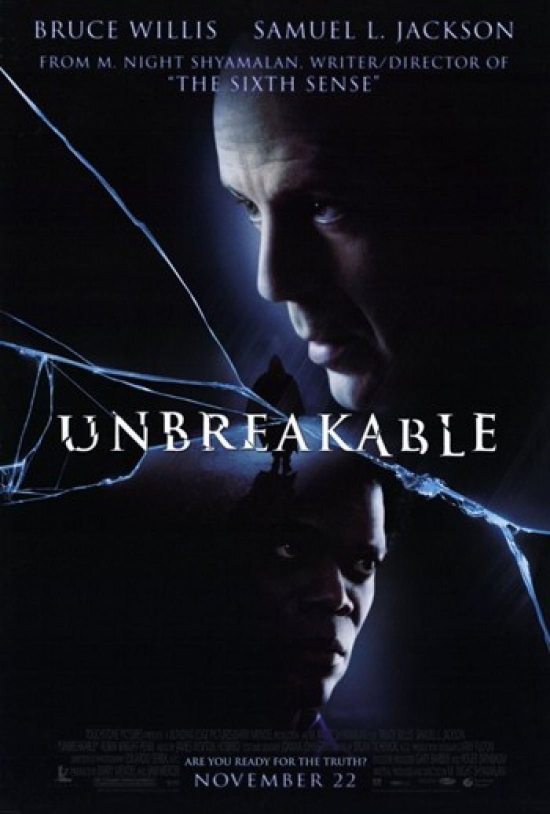 Unbreakable Movie Poster 11x17 print featuring iconic imagery from the film.