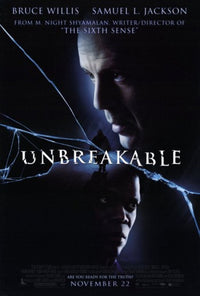 Unbreakable Movie Poster 11x17 print featuring iconic imagery from the film.