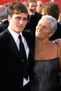 Joaquin Phoenix and his mother at the Academy Awards photo print.