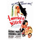 'I Married a Witch' movie poster print in 27x40 size.