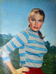 Anita Ekberg Blue Stripes Photo Print in multiple sizes