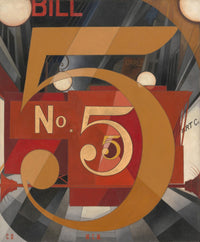 Fine art print of 'I Saw The Figure 5 in Gold' design