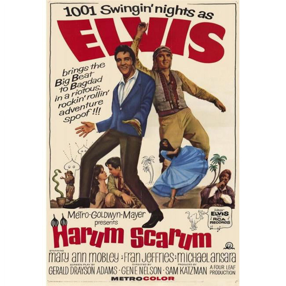 Harum Scarum Movie Poster Print 27x40 - Vintage Film Decor