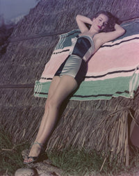 Classic photo print of Jeanne Crain, vintage Hollywood icon.