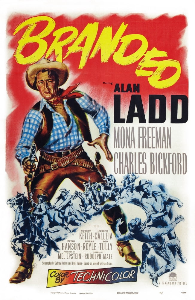 Alan Ladd 1950 Movie Masterprint Poster Print 11x17