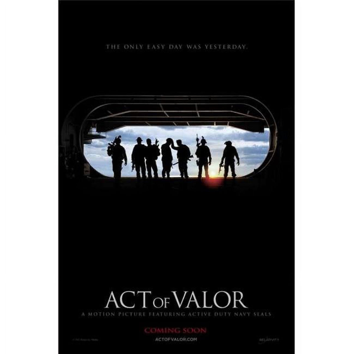 Act of Valor Movie Poster Print 27x40 - action film artwork