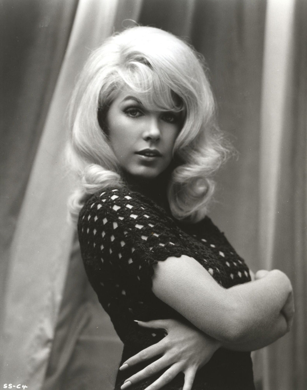 Stella Stevens classic portrait photo print in polka dot dress