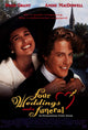 Four Weddings and a Funeral Movie Poster Print in vibrant colors, 27 x 40 size.