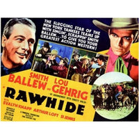 Rawhide Movie Poster showcasing classic Western film art in 17x11 size.