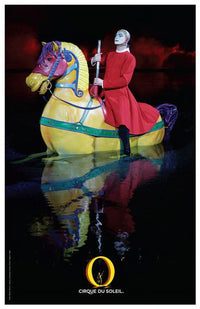 Cirque du Soleil O Movie Poster featuring horse and comets (1998) 11x17.