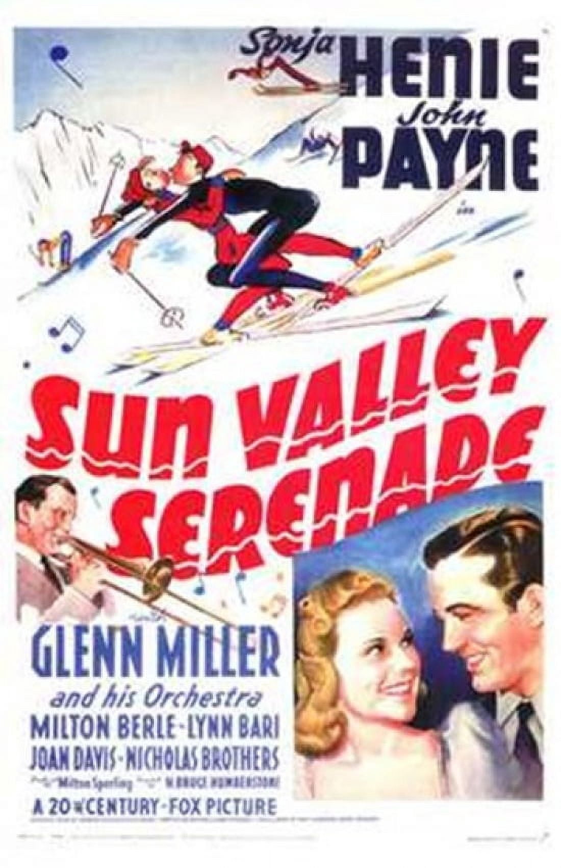 Sun Valley Serenade Movie Poster 11x17 print for home decor.
