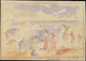 Beach Scene art print by Pierre-Auguste Renoir, 1883