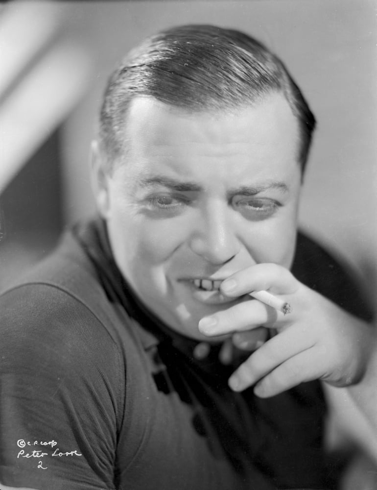 Portrait of Peter Lorre photo print available in multiple sizes.