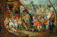 The Hurdy-Gurdy Player Art Print showcasing a musician playing the hurdy-gurdy.