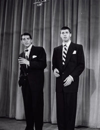 Martin and Lewis performing photo print - iconic comedy duo
