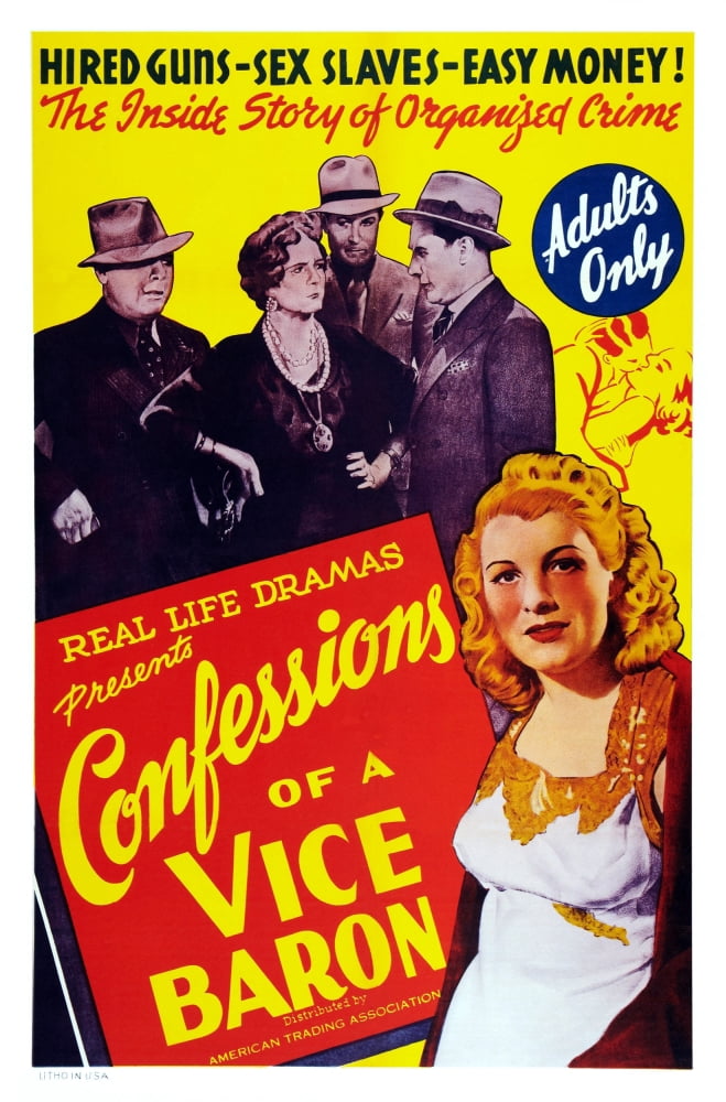 Confessions of a Vice Baron 1943 movie poster print 11x17.