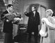 Pillow Talk movie poster print featuring Rock Hudson, Tony Randall, and Doris Day.