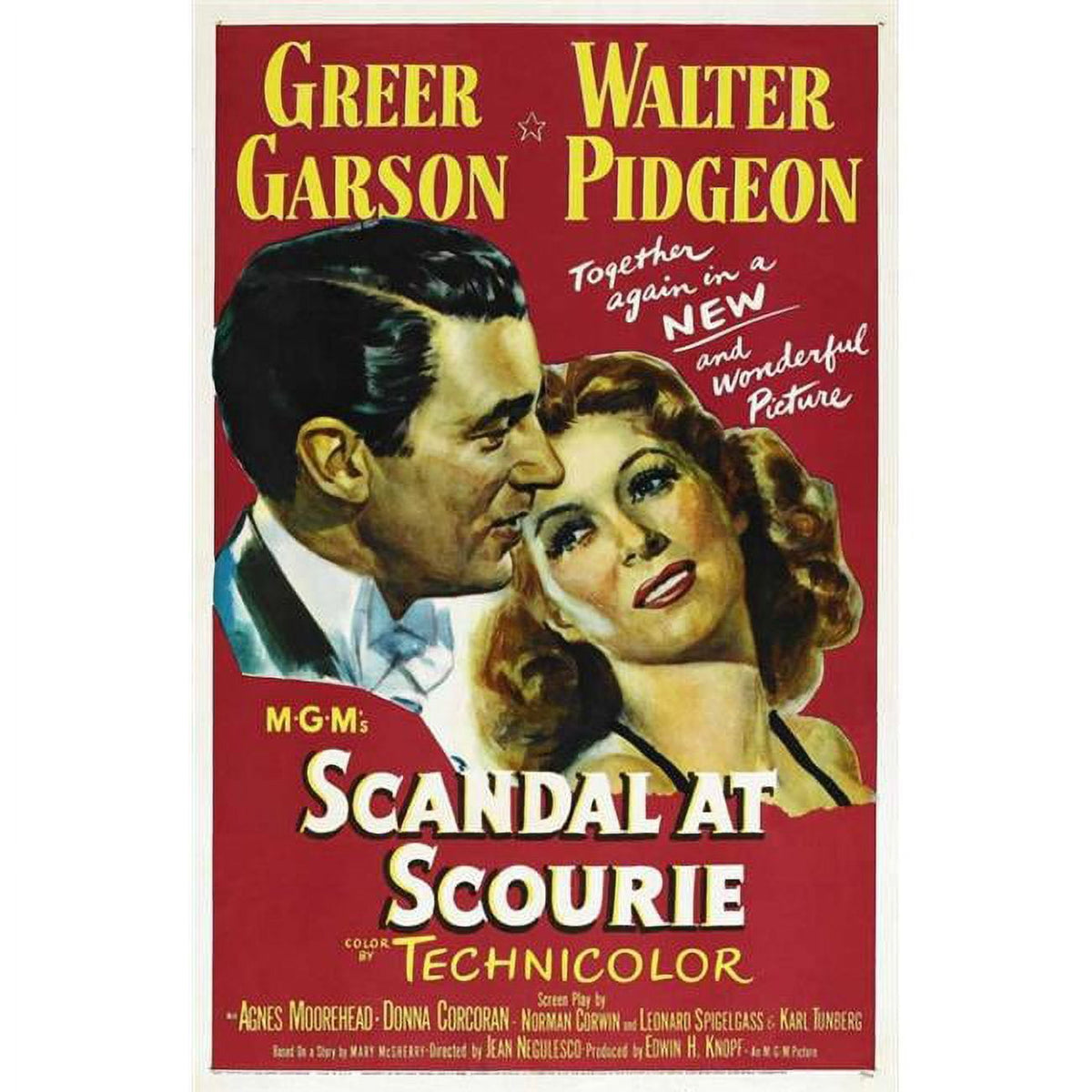 Scandal at Scourie movie poster print 27x40 featuring dramatic visuals.