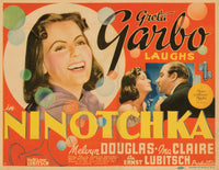 Ninotchka movie poster print featuring Greta Garbo and Melvyn Douglas