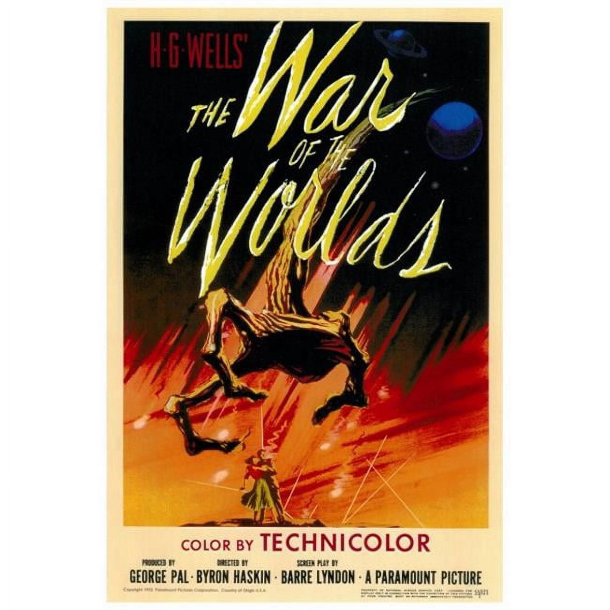 The War of the Worlds Movie Poster Print 27x40