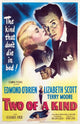 Two of a Kind Movie Masterprint Poster featuring Lizabeth Scott and Edmond O'Brien (11x17)