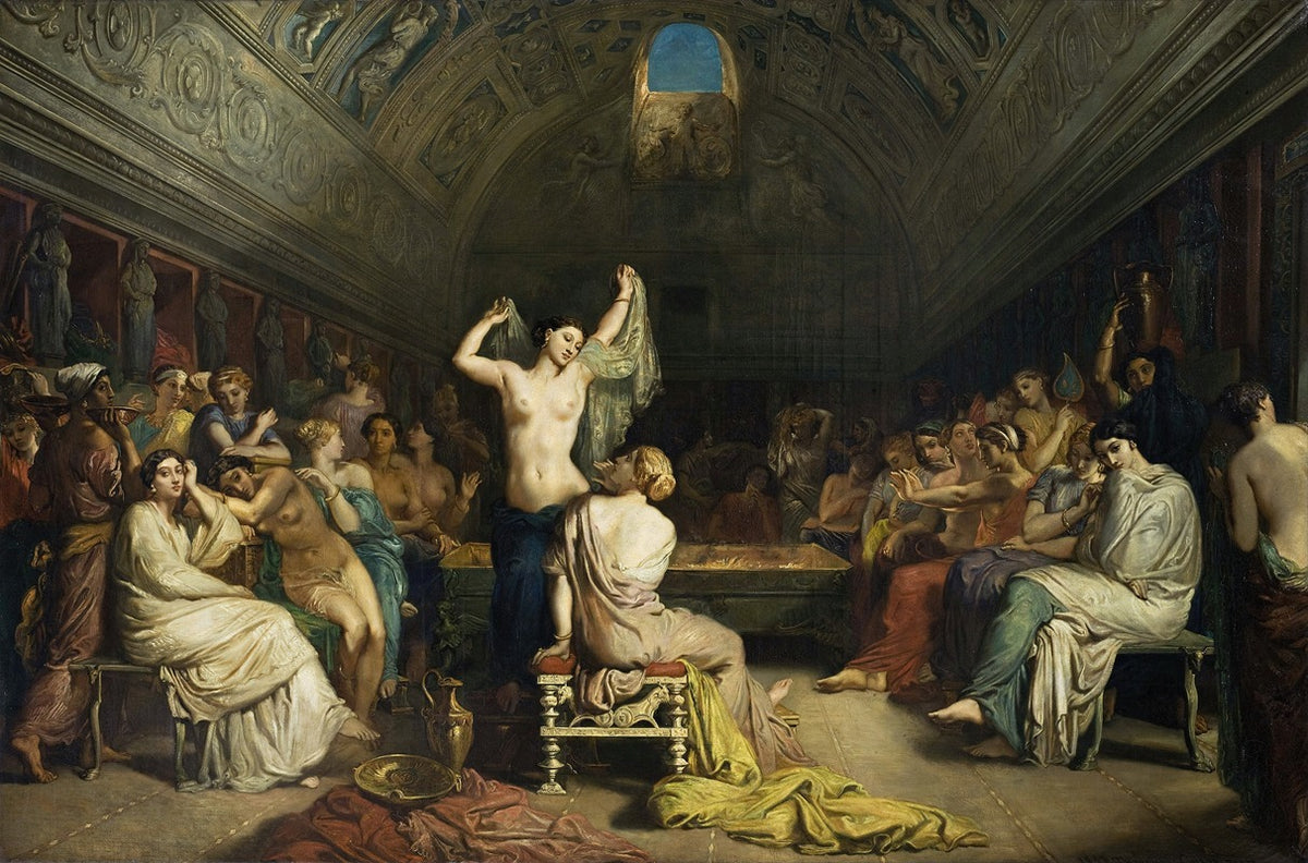 Tepidarium Fine Art Print by Théodore Chassériau - 18x24