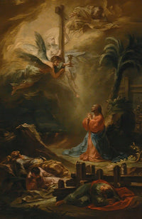 The Agony In The Garden art print by Christian Wink, 18x24 size, vibrant colors on premium paper.