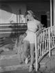 Ginger Rogers black and white photo print with dog
