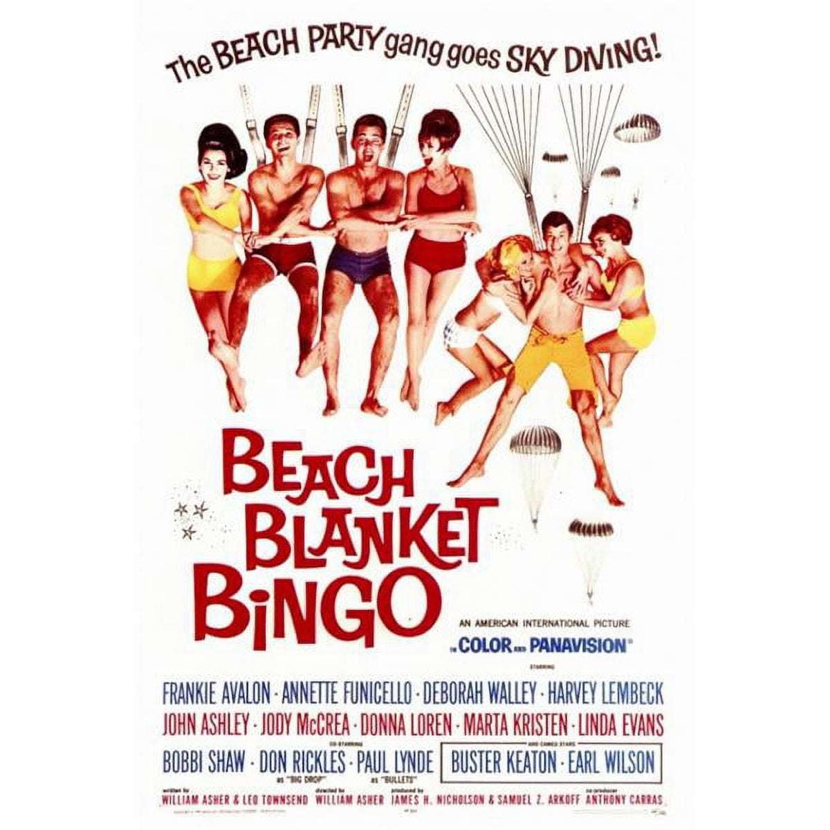 Beach Blanket Bingo Movie Poster Print - 27x40