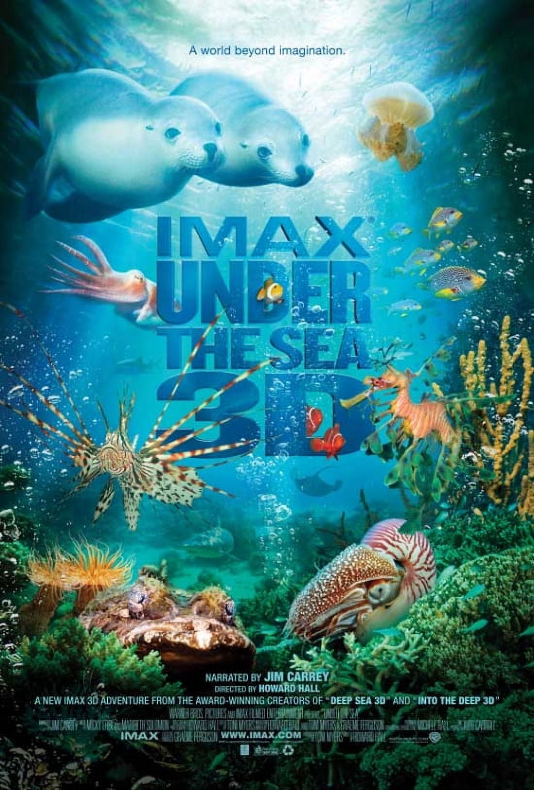 Under the Sea 3D Movie Poster - vibrant oceanic design