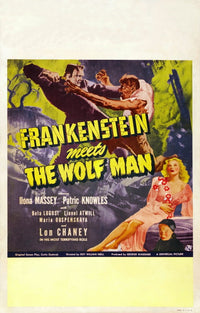 Frankenstein Meets The Wolf Man Movie Poster Masterprint 11x17
