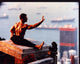 Jean-Claude Van Damme Bloodsport photo print on rooftop