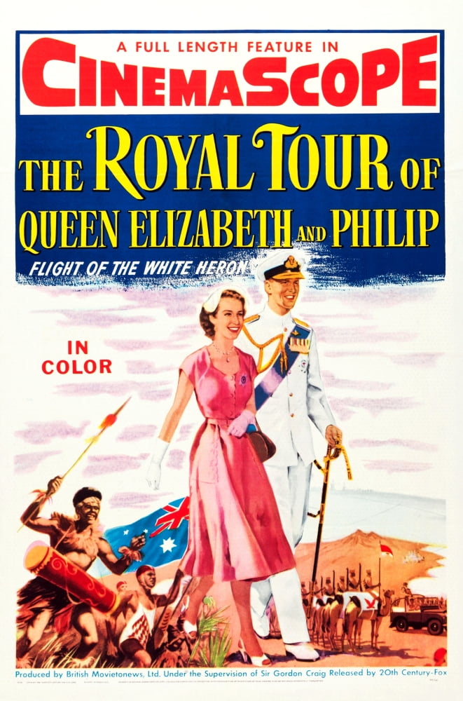 The Royal Tour of Queen Elizabeth and Prince Philip Movie Masterprint Poster