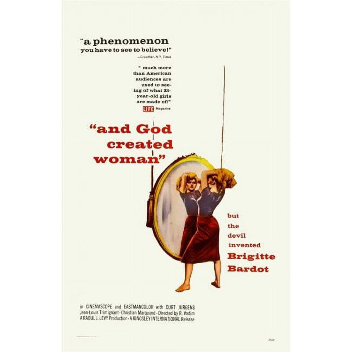 And God Created Woman Movie Poster Print - 27 x 40