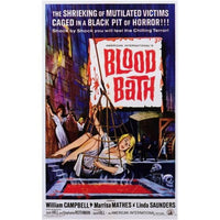 Blood Bath Movie Poster - 11 x 17 print featuring classic horror themes.