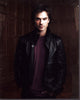 Ian Somerhalder photo print in leather jacket with hands in pockets