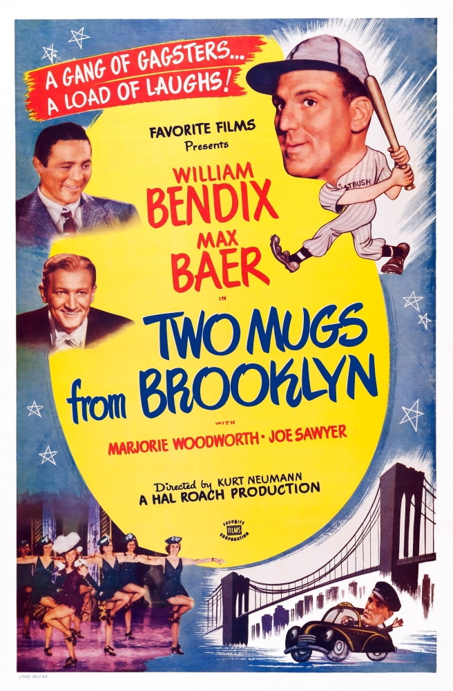 Two Mugs From Brooklyn Movie Masterprint Poster featuring Max Baer 1942.