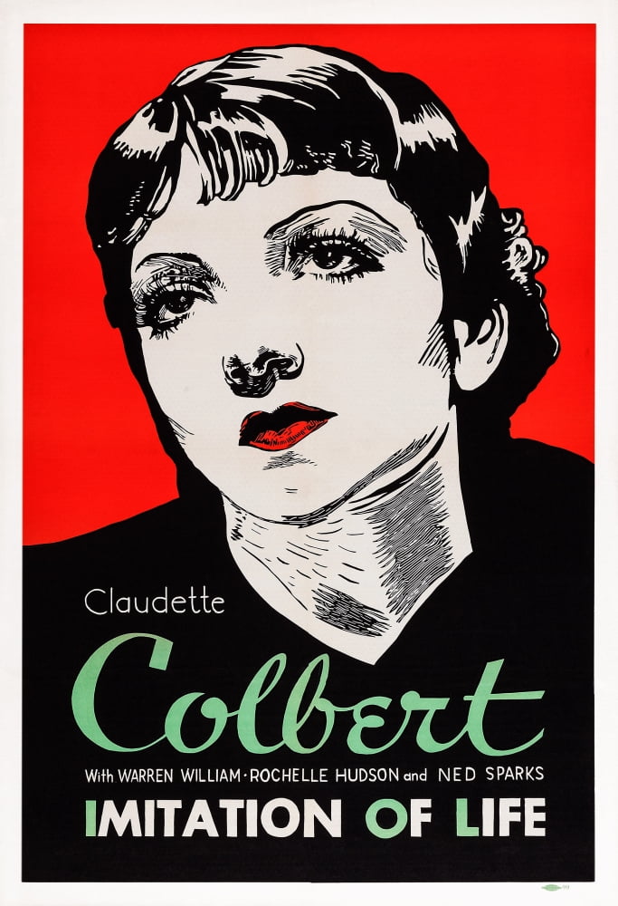 Imitation of Life Movie Masterprint Poster featuring Claudette Colbert (1934)