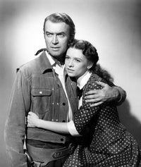 The Man From Laramie photo poster print featuring James Stewart and Cathy O'Donnell, 1955.