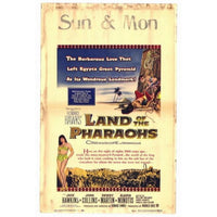 Land of the Pharaohs movie poster print, 27x40 inches.